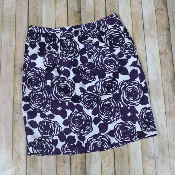 Boden Dresses & Skirts - Boden A Line Skirt Floral Silk Knee Length Work